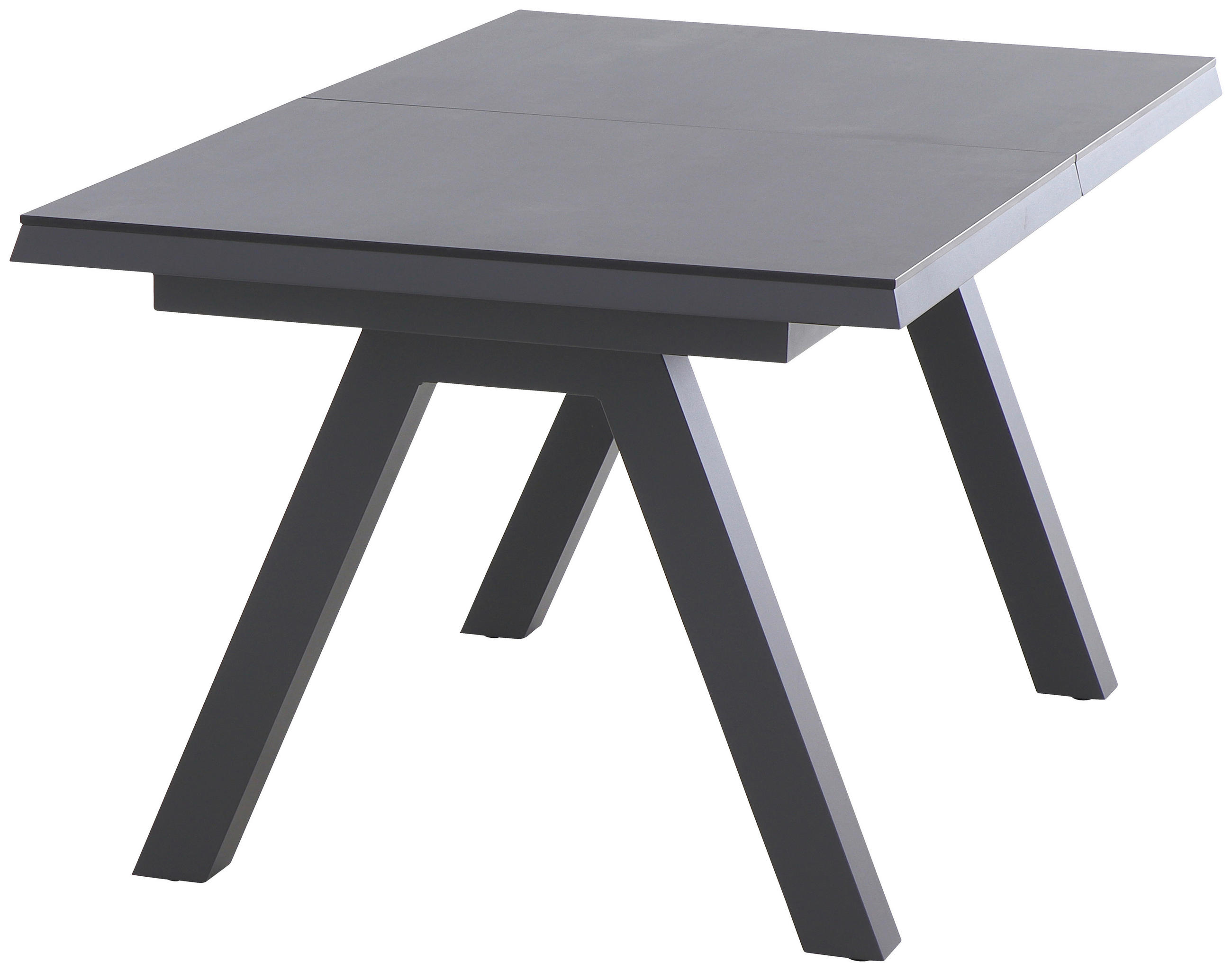 Siena Garden Gartentisch Anthrazit, Titan 90x77x160-200 cm