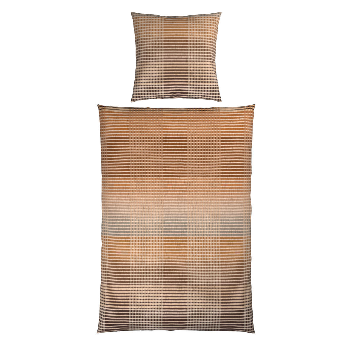 BETTWÄSCHE Flanell 135/200 cm  - Braun, Textil (135/200cm) - Novel