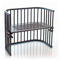 BEISTELLBETT BABYBAY MAXI Buche Grau, Schieferfarben  - Schieferfarben/Grau, Basics, Holz (94/54/79cm) - Babybay