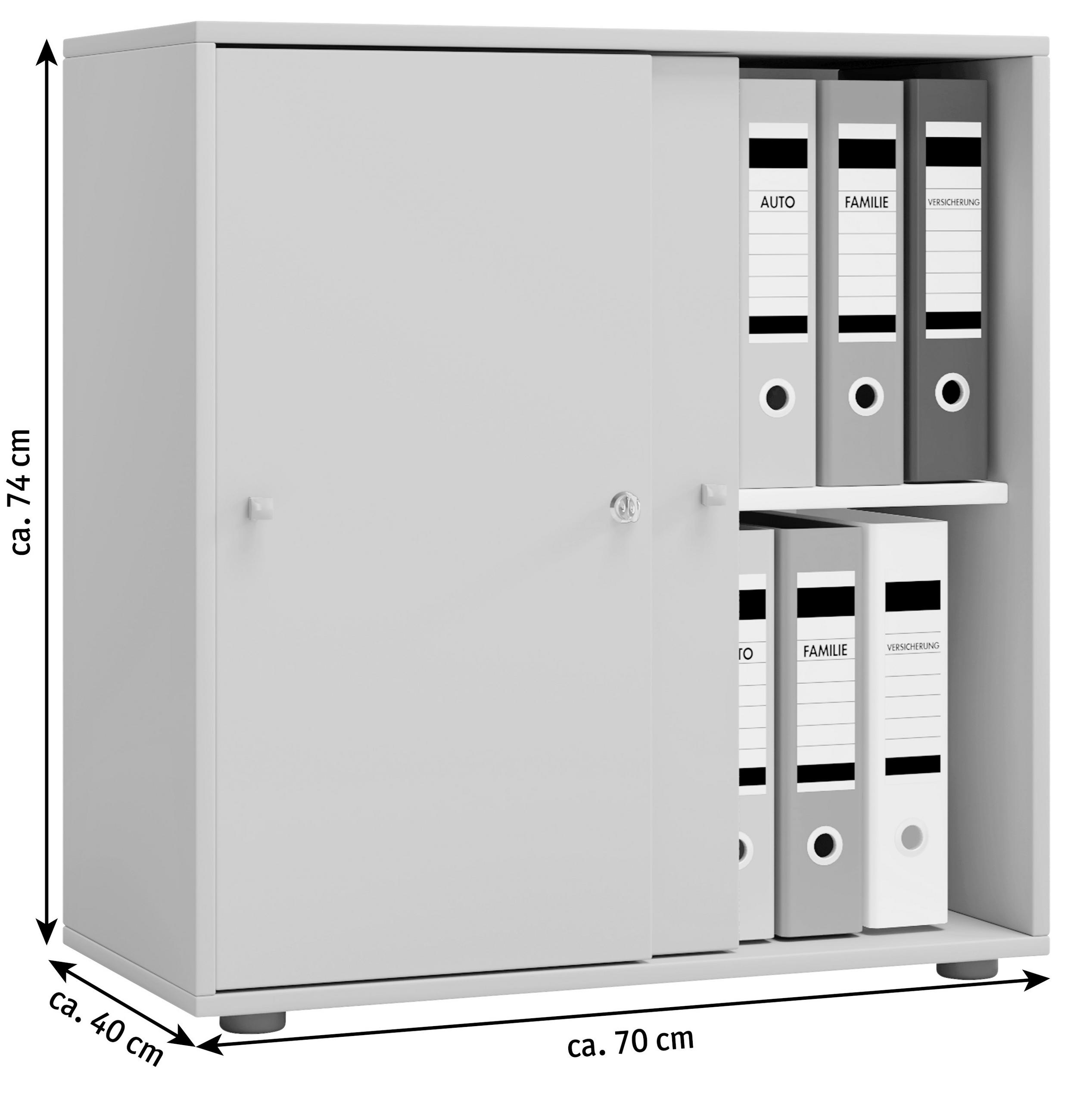 AKTENSCHRANK Sonoma Eiche - Sonoma Eiche, Basics, Holzwerkstoff (70/74/37cm) - MID.YOU
