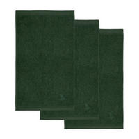 FROTTIERSET Dunkelgrün 3-teilig  - Dunkelgrün, Basics, Textil (30/50cm) - Moeve