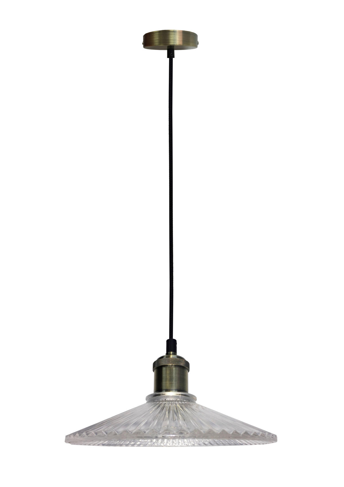 PENDELLAMPA Chester 21/21/90 cm  - svart, Klassisk, metall/glas (21/21/90cm)