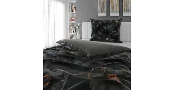 BETTWÄSCHE 334984 DECORUM GR 140X200 - Schwarz, Basics, Textil (140/200cm) - Novel