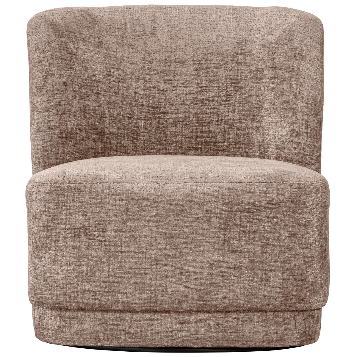 SESSEL in Samt Sandfarben  - Sandfarben/Schwarz, Design, Kunststoff/Textil (74/75/65cm) - Livetastic