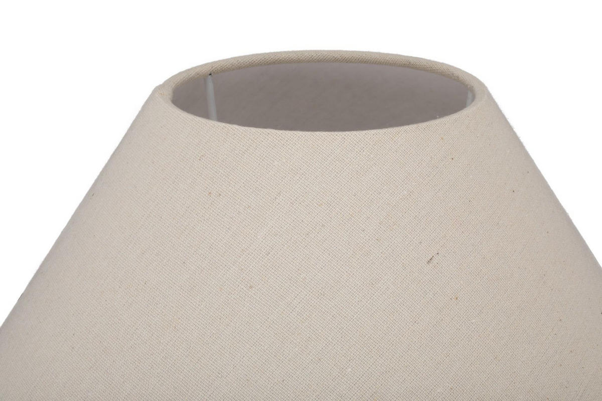 TISCHLEUCHTE 40/48 cm   - Beige/Schwarz, LIFESTYLE, Keramik/Textil (40/48cm) - Marama