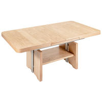 COUCHTISCH furniert, teilmassiv 110-150/70/56-75 cm rechteckig Eichefarben  - Eichefarben, KONVENTIONELL, Holzwerkstoff (110-150/70/56-75cm) - Venda