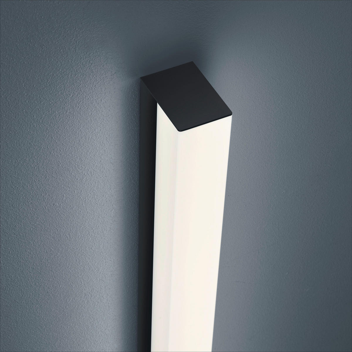 BADEZIMMER-WANDLEUCHTE - Schwarz, KONVENTIONELL, Kunststoff/Metall (6/4/60cm) - Helestra