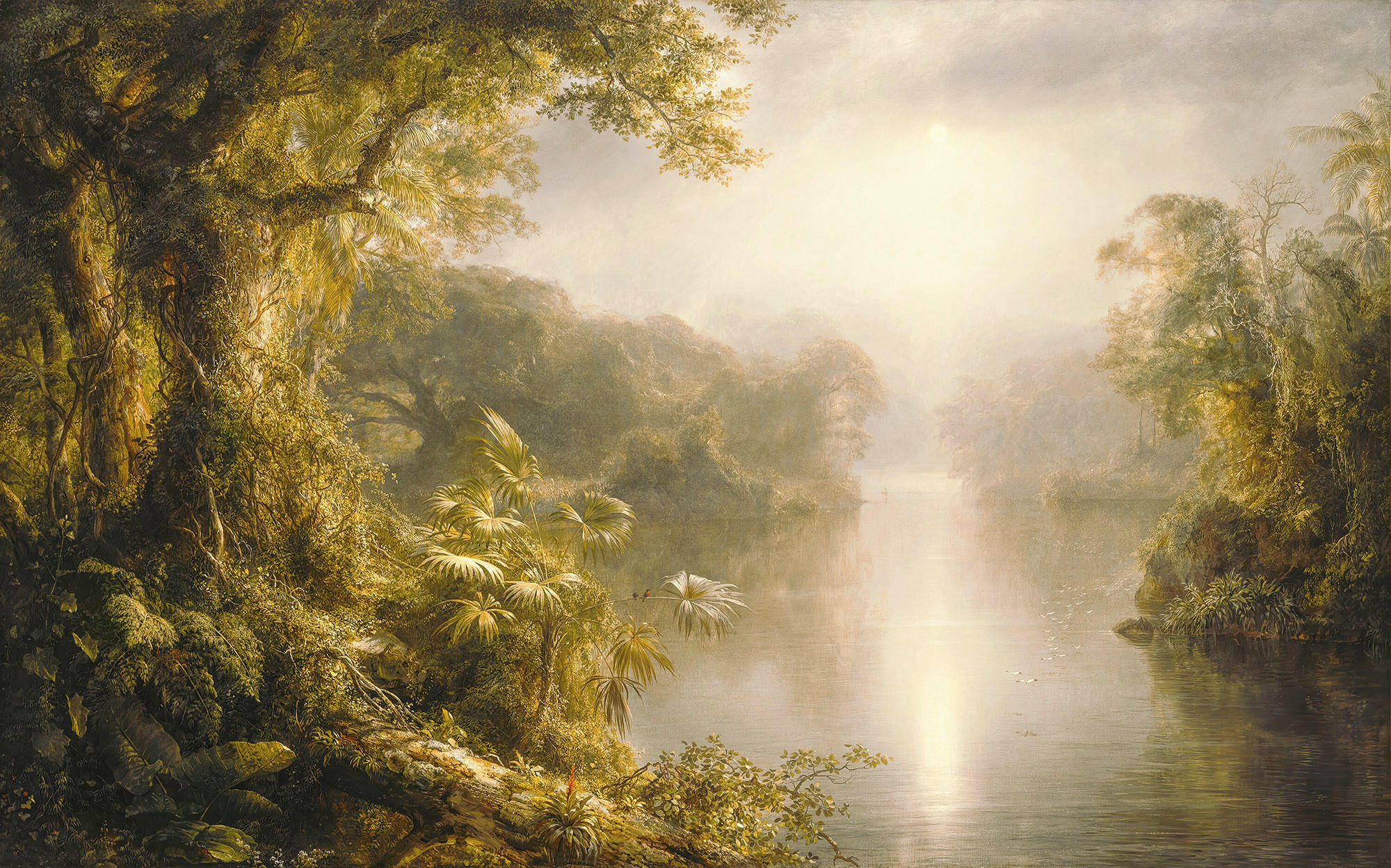 Xora Vliestapete Gelb, Grau, Grün 400x250 cm