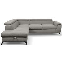 Canapea Modulară, textil, gri - negru/gri, Design, metal/textil (200/70-90/252cm) - Hom`in