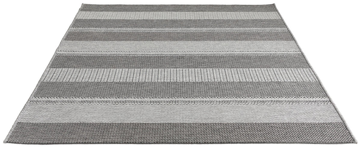 OUTDOORTEPPICH  für Terrasse und Balkon 160/230 cm Molde Anthrazit, Grau, Weiß  - Anthrazit/Weiß, Design, Textil (160/230cm) - Novel
