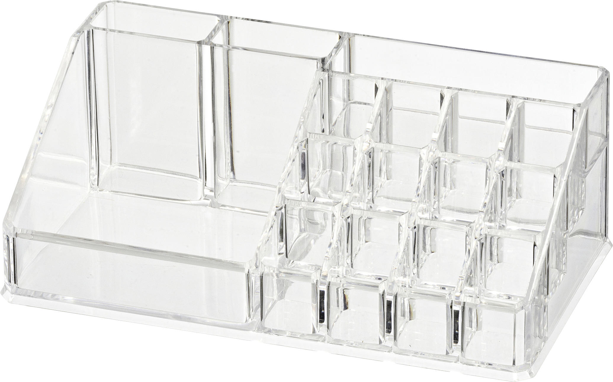 ORGANIZÉR NA KOSMETIKU průhledné - průhledné, Basics, plast (9/6,5/9cm)