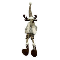 DEKORENTIER  - Dunkelbraun/Beige, LIFESTYLE, Textil/Stein (15/83/13cm) - X-Mas