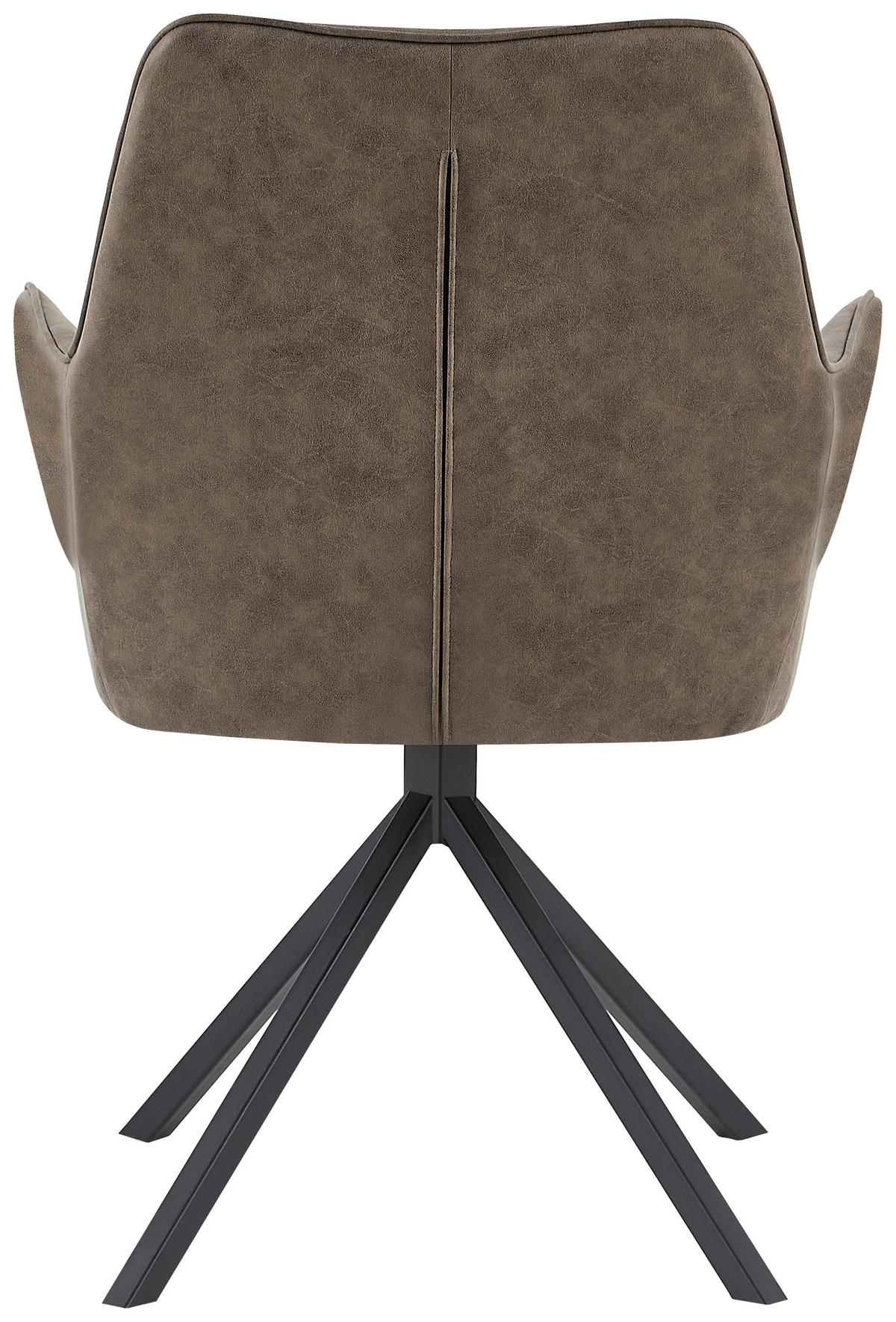 ARMLEHNSTUHL  in Eisen  - Braun, Design, Kunststoff/Metall (62/89/59.5cm) - Kayoom
