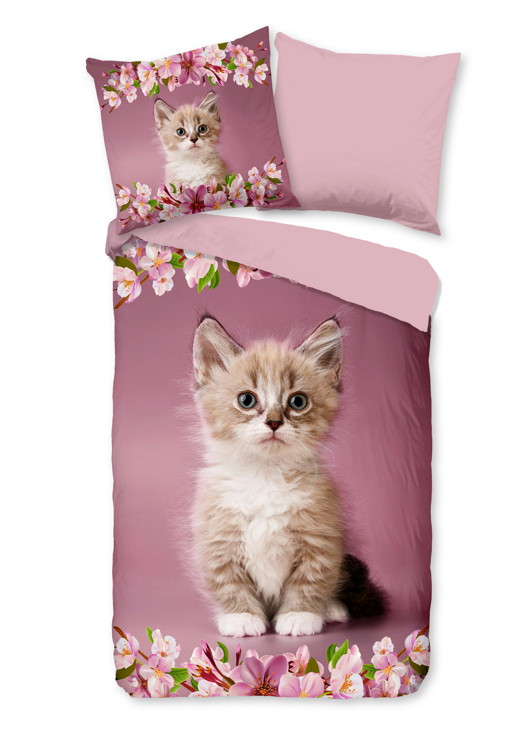 KINDERBETTWÄSCHE Good Morning Renforcé 135/200 cm  - Altrosa/Rosa, Design, Textil (135/200cm)