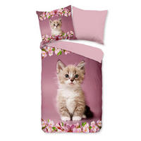 KINDERBETTWÄSCHE Good Morning Renforcé 135/200 cm  - Altrosa/Rosa, Design, Textil (135/200cm)