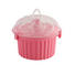 Cupcake Transportbox - Rosa, Kunststoff (26cm) Cupcake Transportbox - Rosa, Kunststoff (26cm)