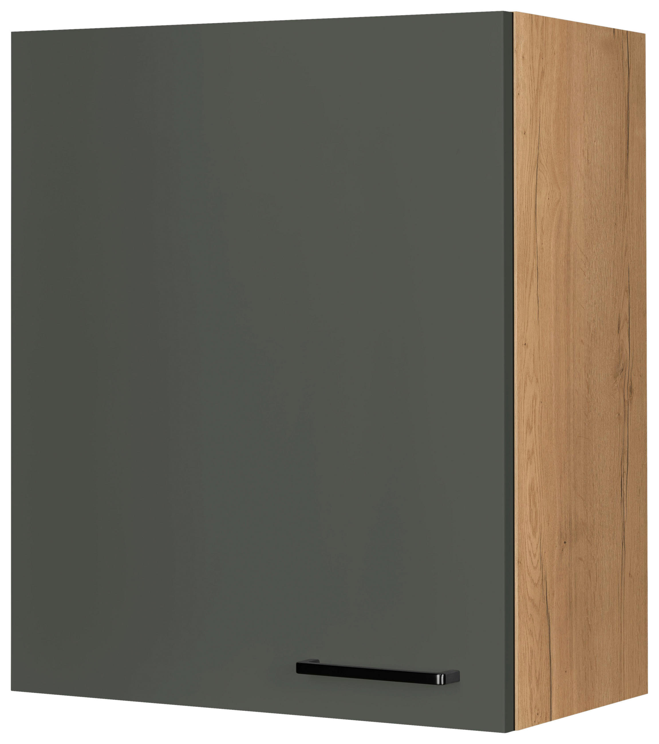 KÜCHENOBERSCHRANK 60/72/35 cm  in Grün, Eichefarben  - Eichefarben/Schwarz, MODERN, Holzwerkstoff/Metall (60/72/35cm) - Nobilia