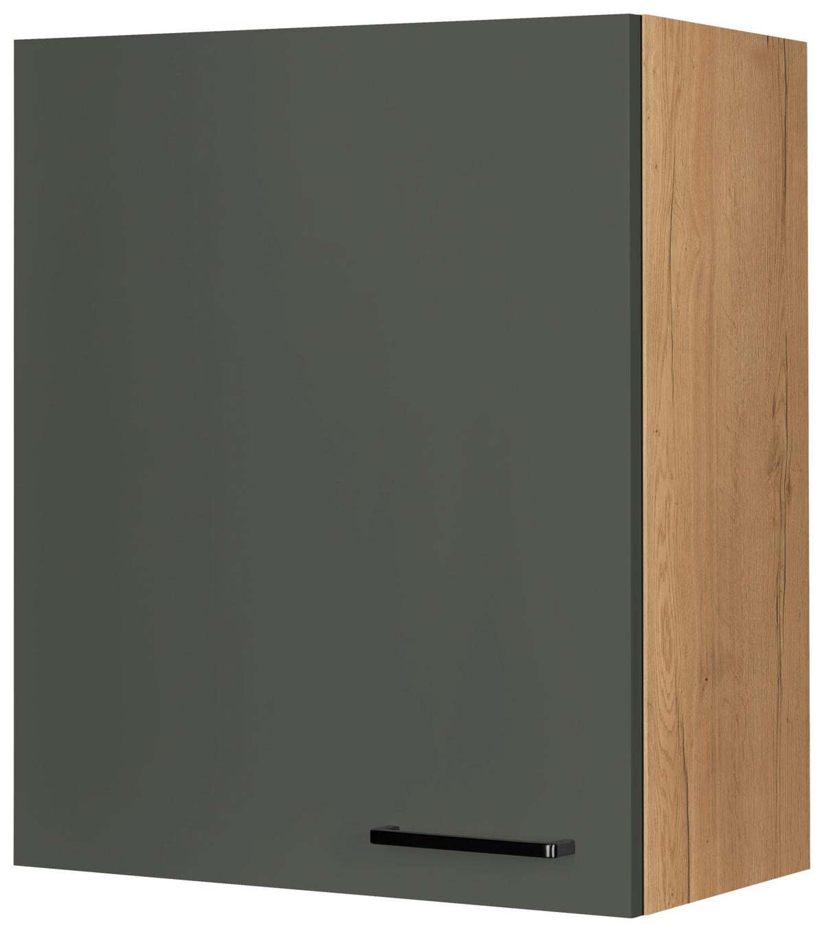 KÜCHENOBERSCHRANK 60/72/35 cm  in Grün, Eichefarben  - Eichefarben/Schwarz, MODERN, Holzwerkstoff/Metall (60/72/35cm) - Nobilia