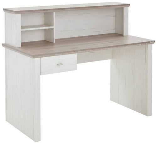 SEKRETÄR - Weiß/Grau, Design, Metall (138/110/65cm) - Hom`in