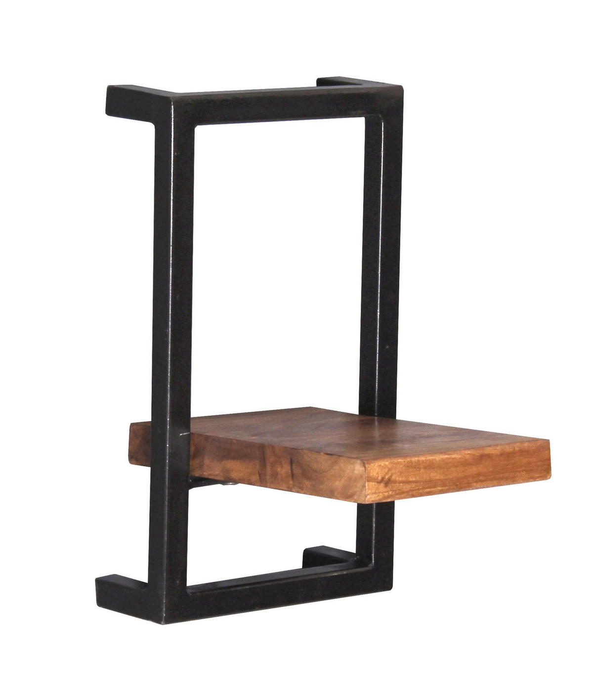 WANDREGALSET 120/75/25 cm  - Schwarz/Naturfarben, Design, Holz/Metall (120/75/25cm) - MID.YOU