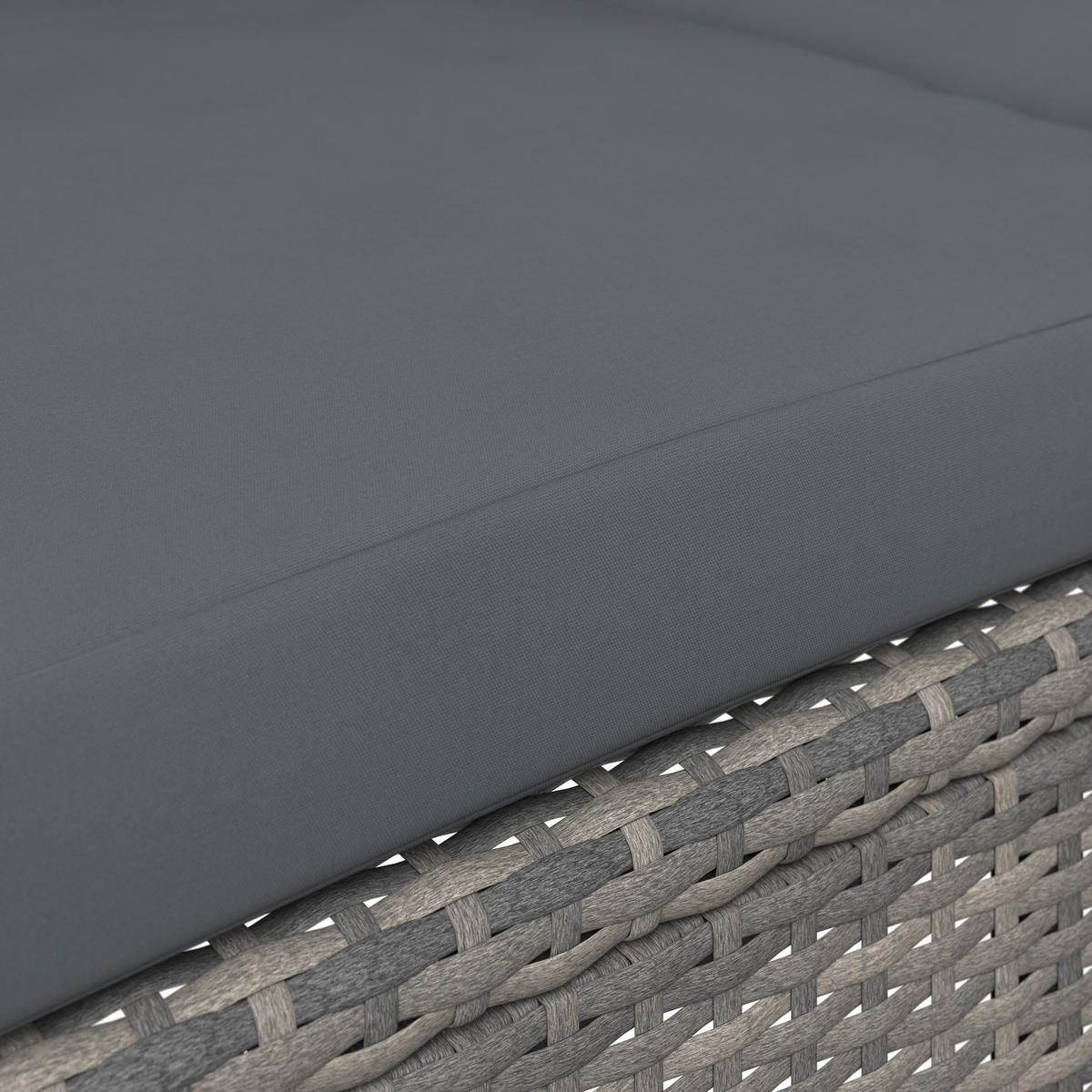 LOUNGEGARNITUR   192/65/82 cm Eisen  - Blaugrau/Grau, MODERN, Metall (192/65/82cm) - Ambia Garden