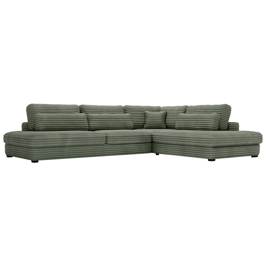 Thumbnail - Livetastic Ecksofa, Grün, Textil, 5-Sitzer, Füllung: Schaumstoff, Ottomane rechts, L-Form, 332x244 cm, Made in EU, seite...