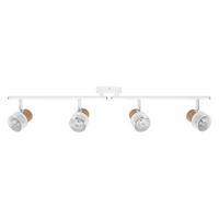 LED-STRAHLER 81,3/10/14,5 cm   - Weiß, Basics, Holz/Metall (81,3/10/14,5cm) - Osram