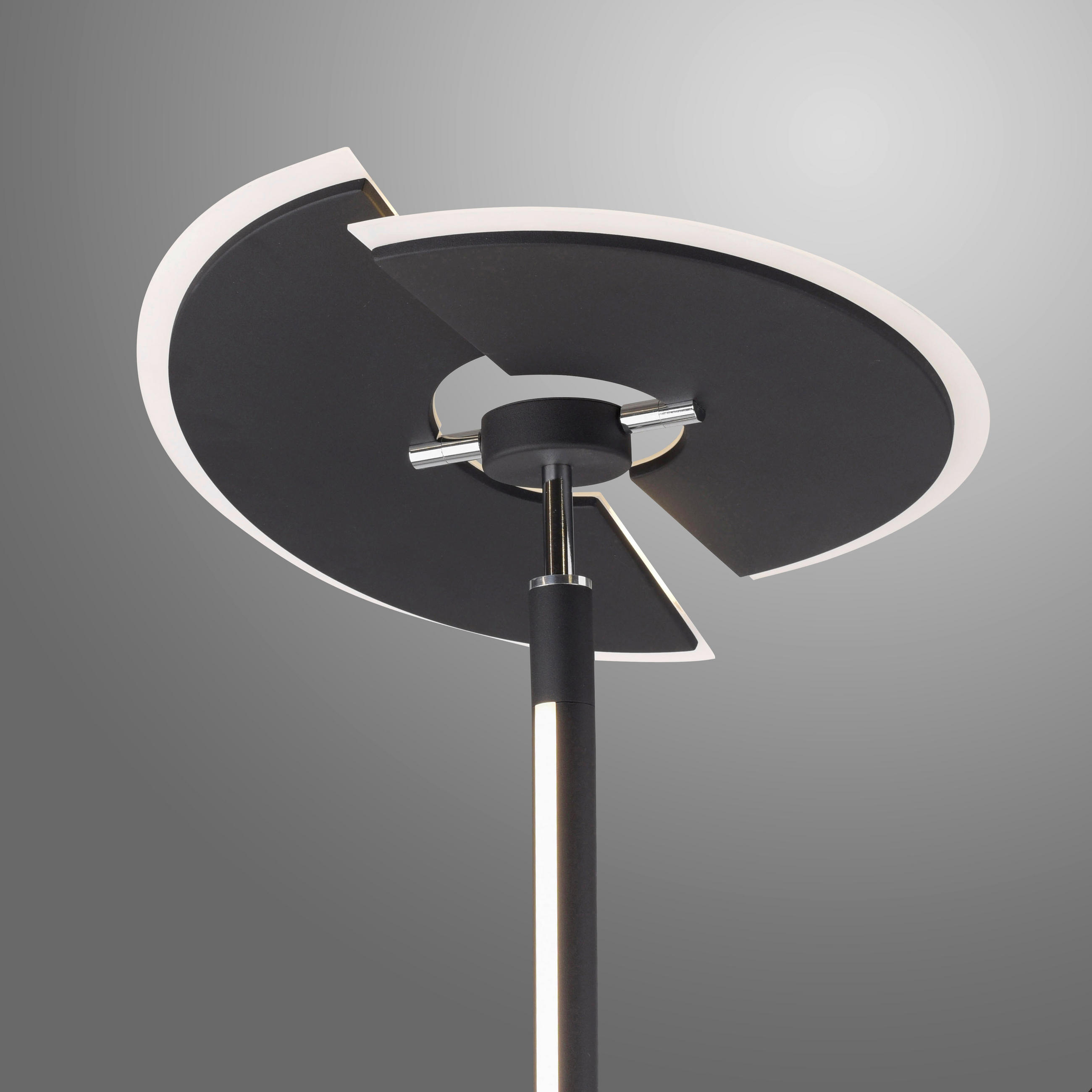 LED STOJACÍ LAMPA, 87/44/202 cm - antracitová, Design, kov/plast (87/44/202cm)