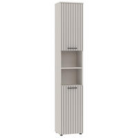 Dulap Înalt 35/195/30 cm  - cașmir/negru, Trend, metal/material pe bază de lemn (35/195/30cm) - Respekta