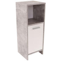 UNTERSCHRANK 32/82/28 cm   - Chromfarben/Hellgrau, MODERN, Holzwerkstoff/Kunststoff (32/82/28cm) - MID.YOU