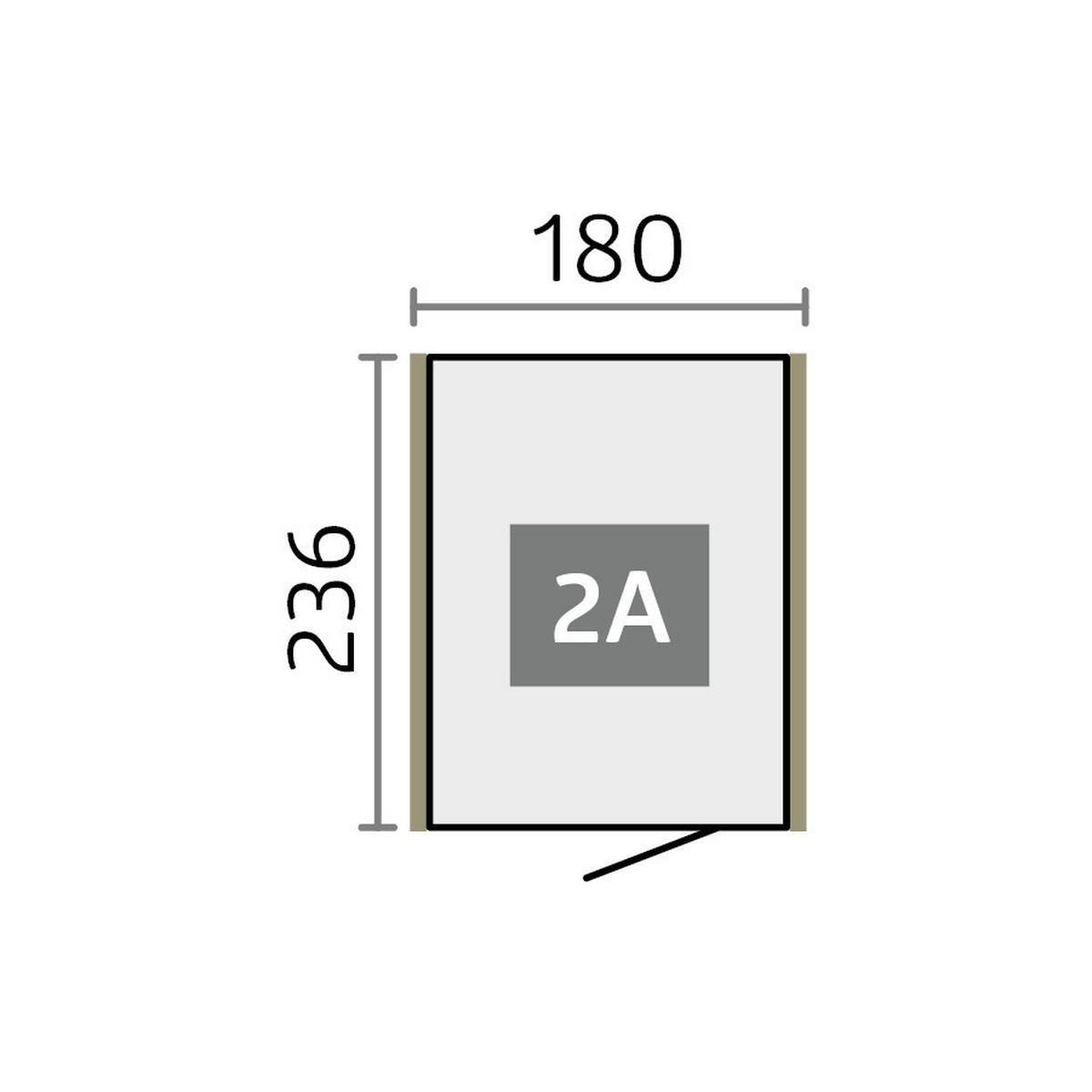 GERÄTEHAUS Metall  - Silberfarben, Basics, Metall (180/220/236cm) - Biohort