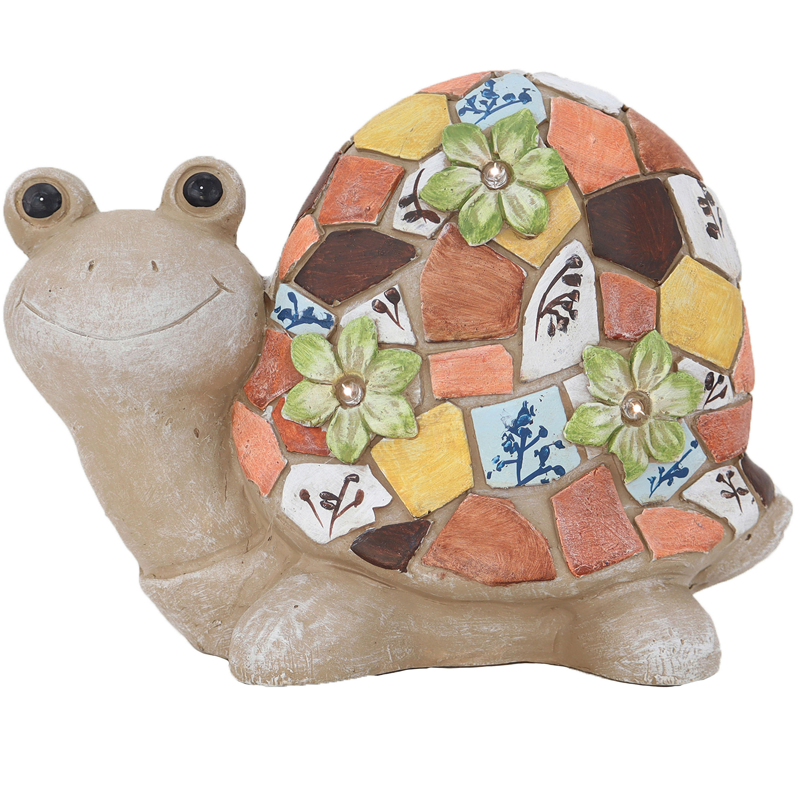 LAMPĂ SOLARĂ  - maro/verde, Lifestyle, piatră (32/14,5/23,5cm)