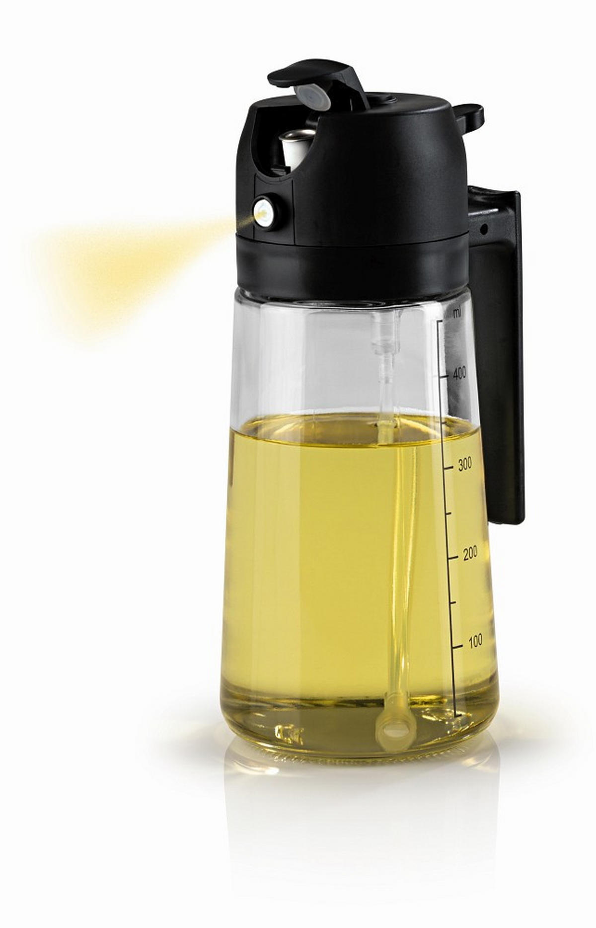 ÖLSPRÜHER - Transparent/Schwarz, Basics, Glas/Kunststoff - GOURMETMAXX