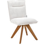 STUHL in Holz, Textil Creme  - Wildeiche/Creme, Design, Holz/Textil (47/87/62cm) - Johann Jakob