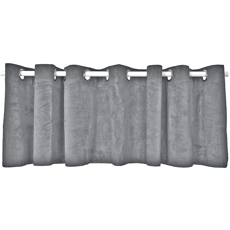 GARDINLÄNGD transparent  - grå, Basics, textil (250/45cm)