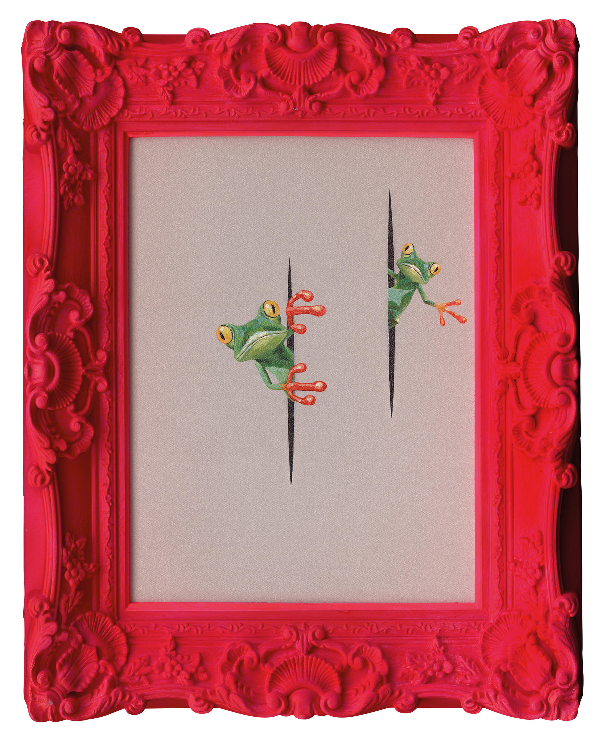 KUNSTDRUCK 44/54 cm  - Rot/Schwarz, Trend, Papier/Kunststoff (44/54cm) - Monee