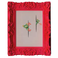 KUNSTDRUCK 44/54 cm  - Rot/Schwarz, Trend, Papier/Kunststoff (44/54cm) - Monee