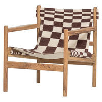 SESSEL in Webstoff Braun, Naturfarben  - Braun/Naturfarben, MODERN, Holz/Textil (73/76/67cm) - Livetastic