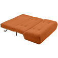 SCHLAFSOFA Teddystoff Terracotta  - Terracotta/Schwarz, KONVENTIONELL, Kunststoff/Textil (150/85/100cm) - Carryhome