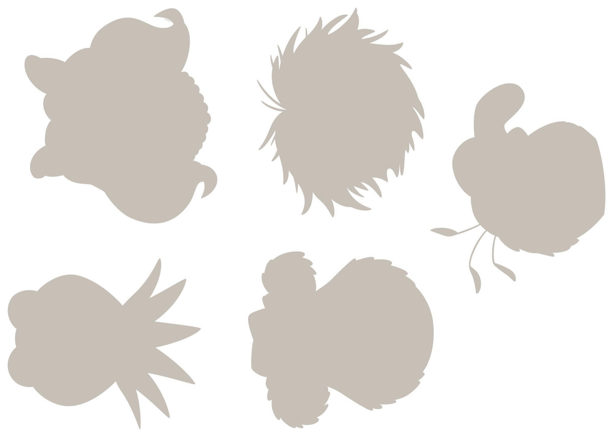 DEKOSTICKER The Muppets  - Klar/Grau, LIFESTYLE, Kunststoff (50/70cm) - Komar