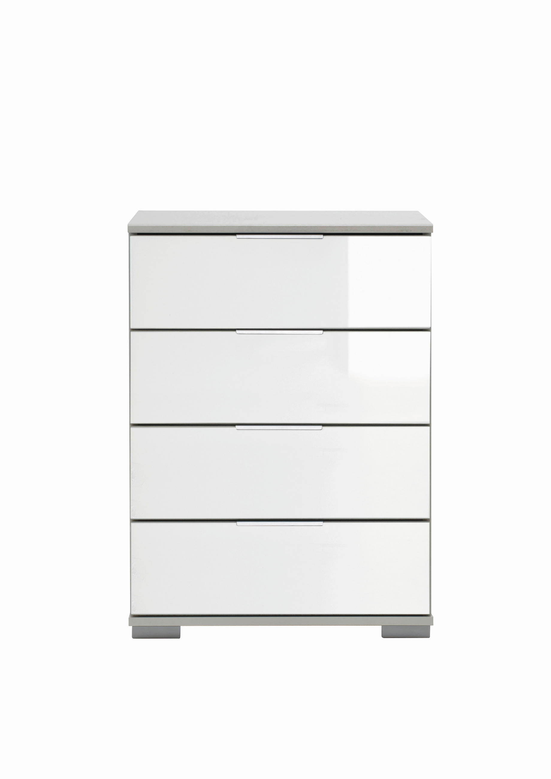 SÄNGBORD i vit  - vit/kromfärg, Design, metall/trämaterial (52/74/38cm) - Best Price