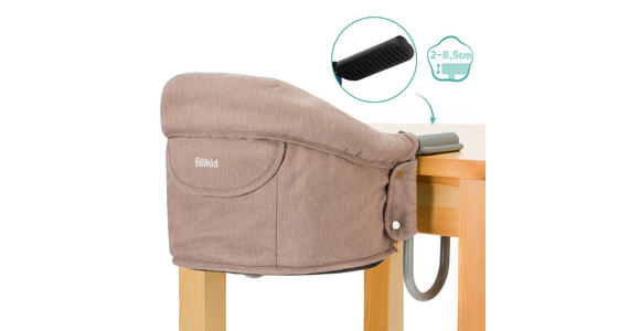 TISCHSITZ  - Beige/Grau, Basics, Textil/Metall (58,5/38/28,5cm) - My Baby Lou