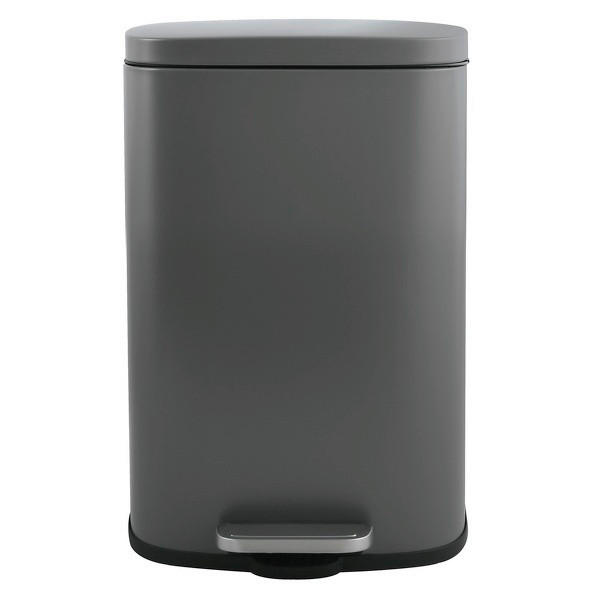 TRETEIMER 30 L  - Dunkelgrau/Schwarz, Basics, Kunststoff/Metall (34,3/23,5/62,9cm) - Spirella