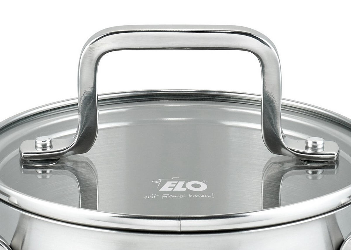 FLEISCHTOPF Topas 1,2 L  - Transparent/Silberfarben, Basics, Glas/Metall (14cm) - ELO