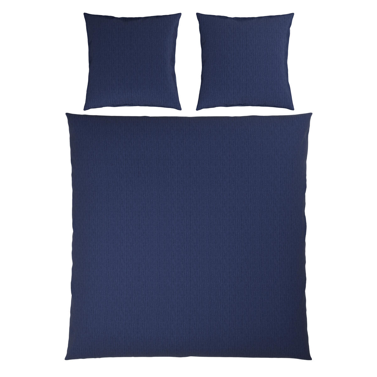 WENDEBETTWÄSCHE Satin 200/200 cm  - Dunkelblau, Textil (200/200cm) - Bio:Vio