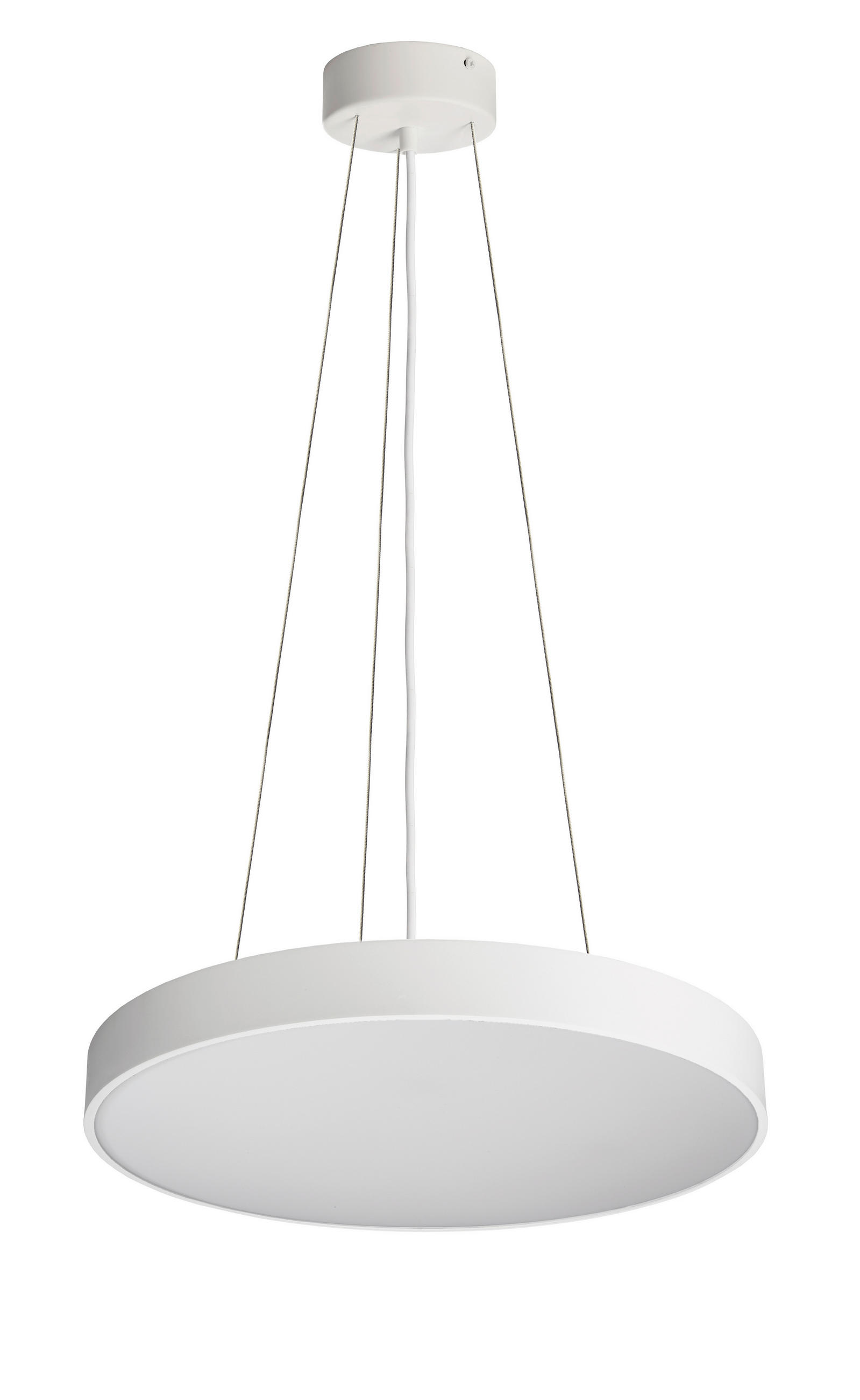 LED-HÄNGELEUCHTE Menkar 60/60/220 cm   - Weiß, Design, Metall (60/60/220cm)