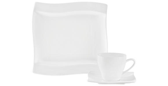 KAFFEESERVICE Swing 18-teilig - Weiß, Basics, Keramik - Novel