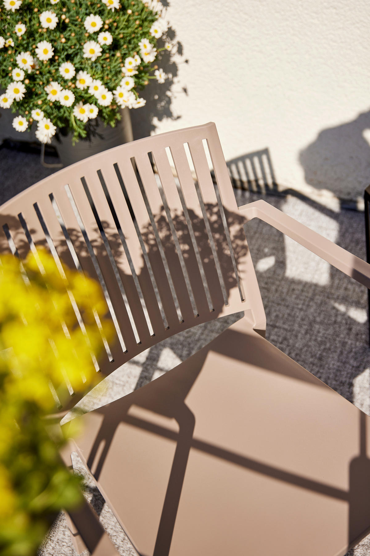 GARTENGARNITUR 5-teilig Stahl  - Taupe/Anthrazit, Basics, Kunststoff/Metall (80/80/120cm) - Siena Garden