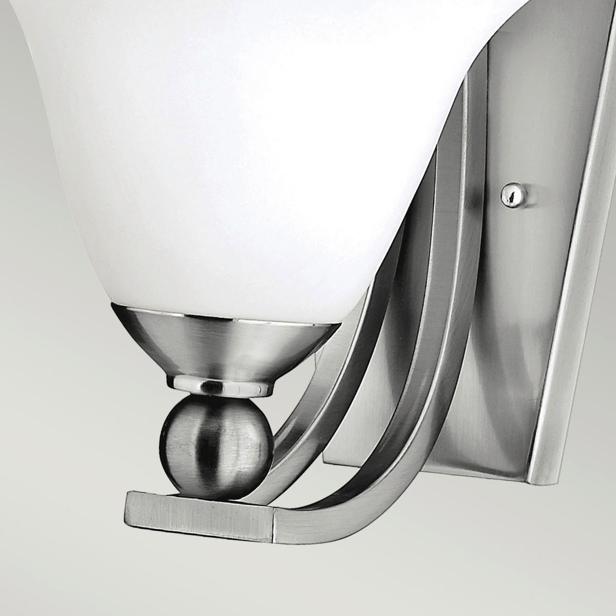 WANDLEUCHTE - Nickelfarben, Basics, Glas/Metall (19.7/21.6/22.2cm) - Elstead Lighting
