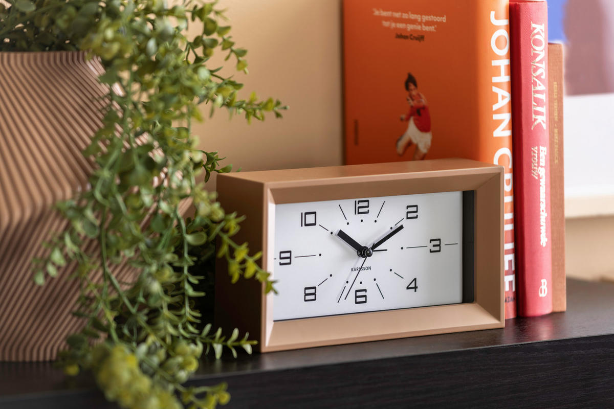WANDUHR  Mokka  - Mokka, Basics, Kunststoff (20/11/6cm) - Karlsson